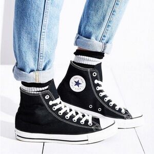 Converse Black and White High-Top Sneakers